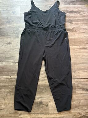 torrid Black Sleeveless Elastic-Waist Jumpsuit